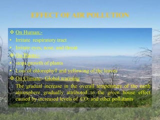 Gradual Pollution Air polution ppt | PPTX