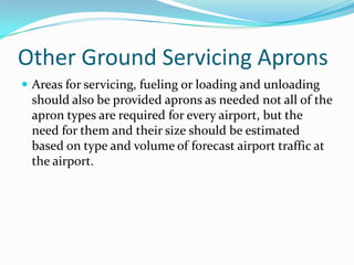 Airport aprons & holding bays | PPTX