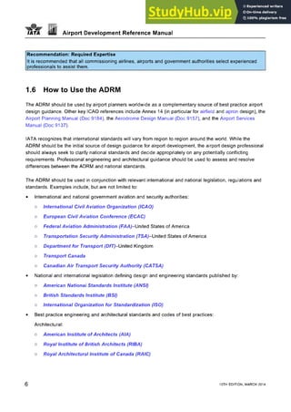 Airport Development Reference Maneal Forecasting and Planning sections ...