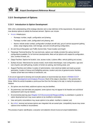 Maneal Airport Development Reference Maneal Forecasting and Planning sections ...