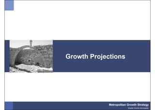 Growth Projections




             Metropolitan Growth Strategy
                          Greater Amman Municipality
 
