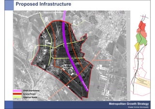 Proposed Infrastructure




   Urban Expressway
   Arterial Roads
   Collector Roads


                          Metropolitan Growth Strategy
                                       Greater Amman Municipality
 
