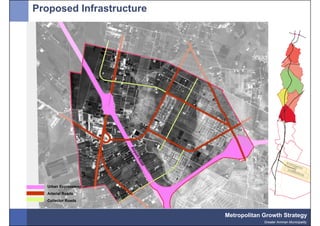 Proposed Infrastructure




  Urban Expressway
  Arterial Roads
  Collector Roads



                          Metropolitan Growth Strategy
                                       Greater Amman Municipality
 