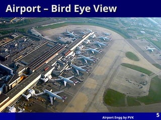 Airport Engg by PVK
5
Airport – Bird Eye View
Airport – Bird Eye View
 