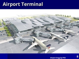 Airport Engg by PVK
8
Airport Terminal
Airport Terminal
 