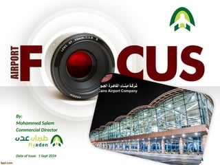 Airport Focus - Cairo Airport Traffic Forecasting 2024 | PPTX