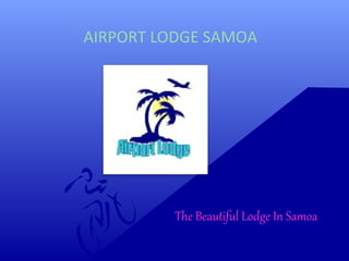 AIRPORT LODGE SAMOA
The Beautiful Lodge In Samoa
 