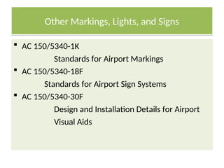 AIRPORT MARKING AND LIGHTING | PPT