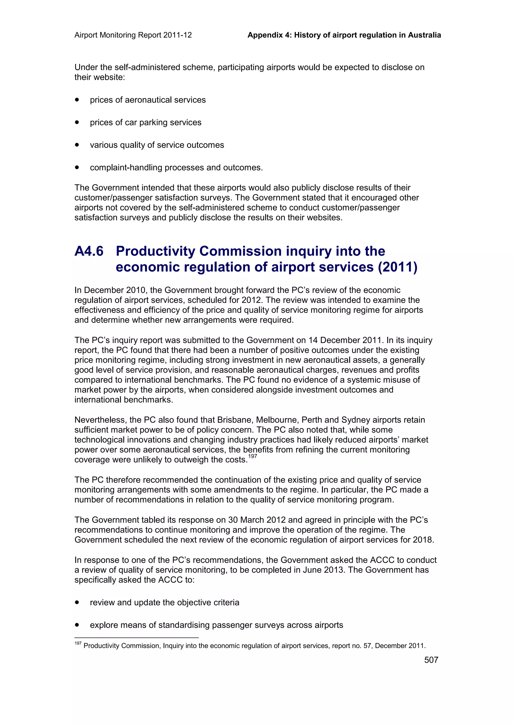 Airport Monitoring Report 2011-12