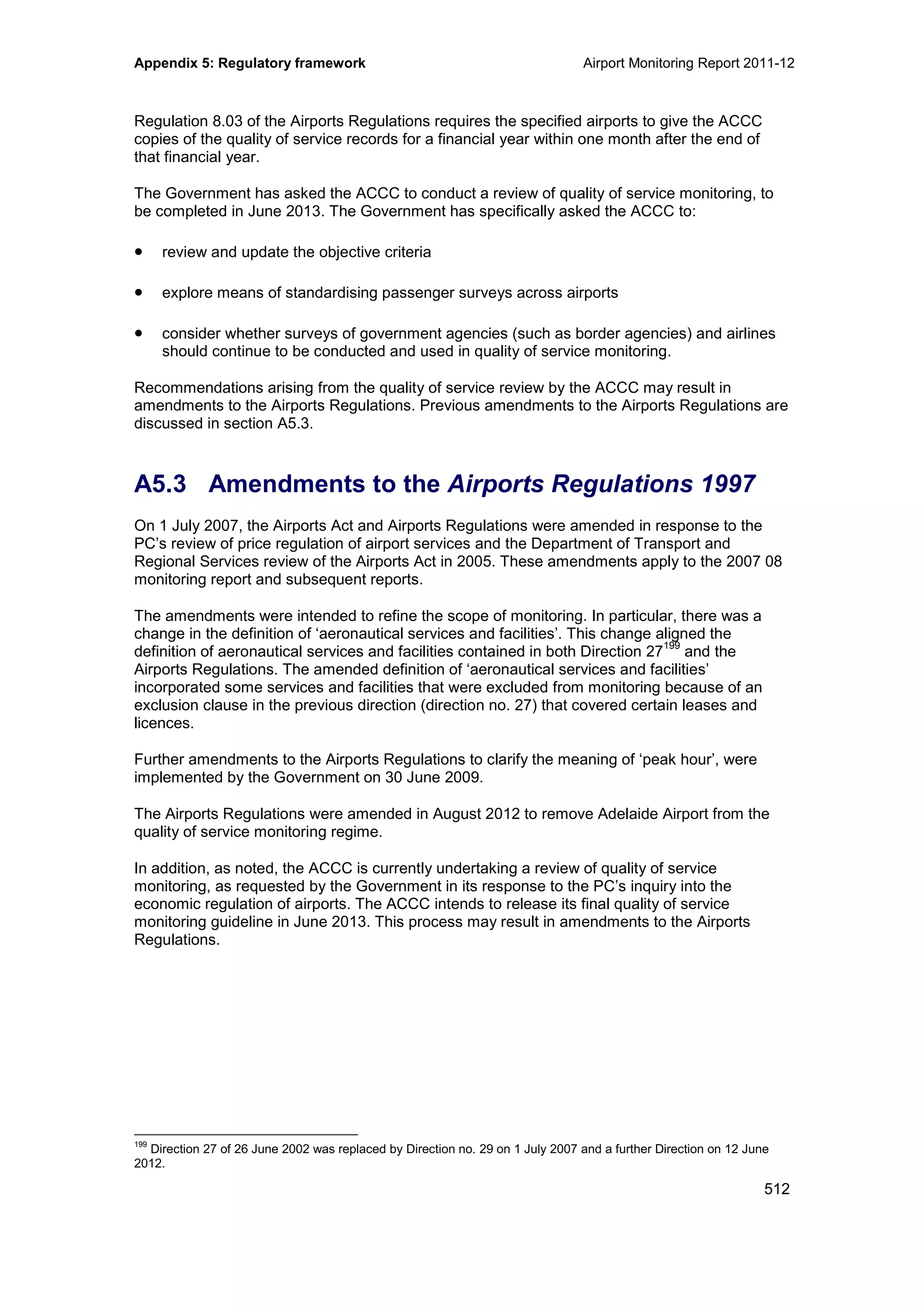 Airport Monitoring Report 2011-12