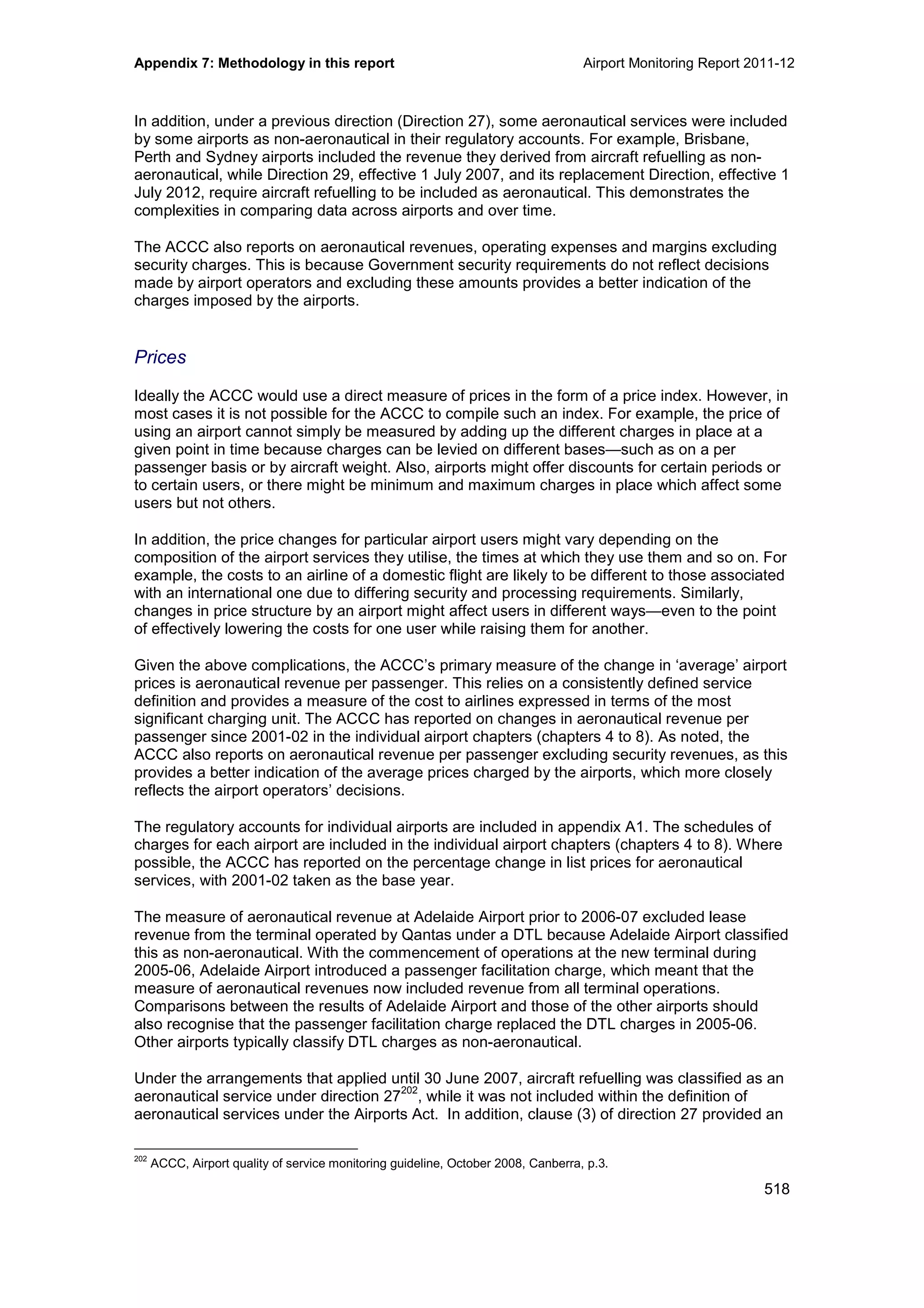 Airport Monitoring Report 2011-12