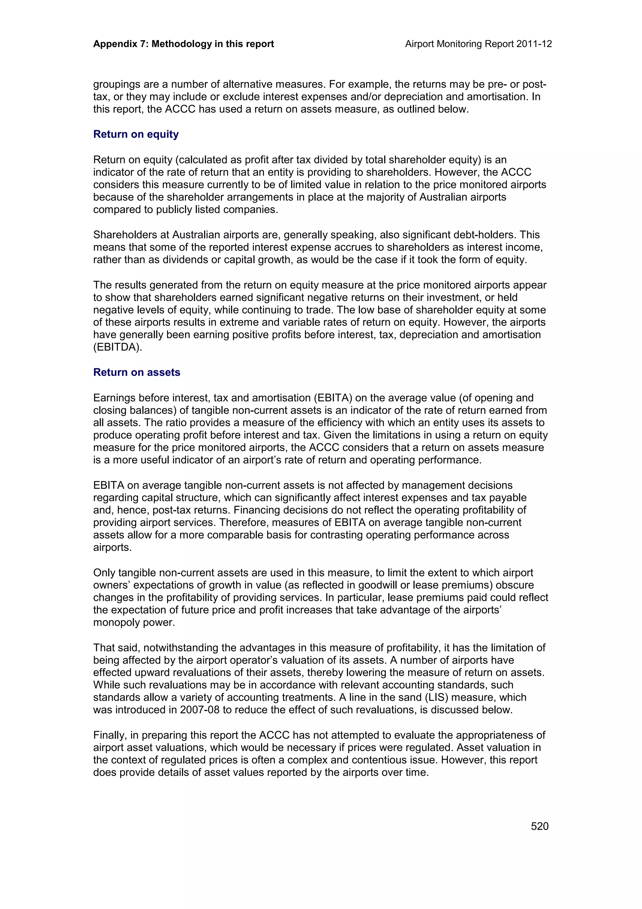 Airport Monitoring Report 2011-12