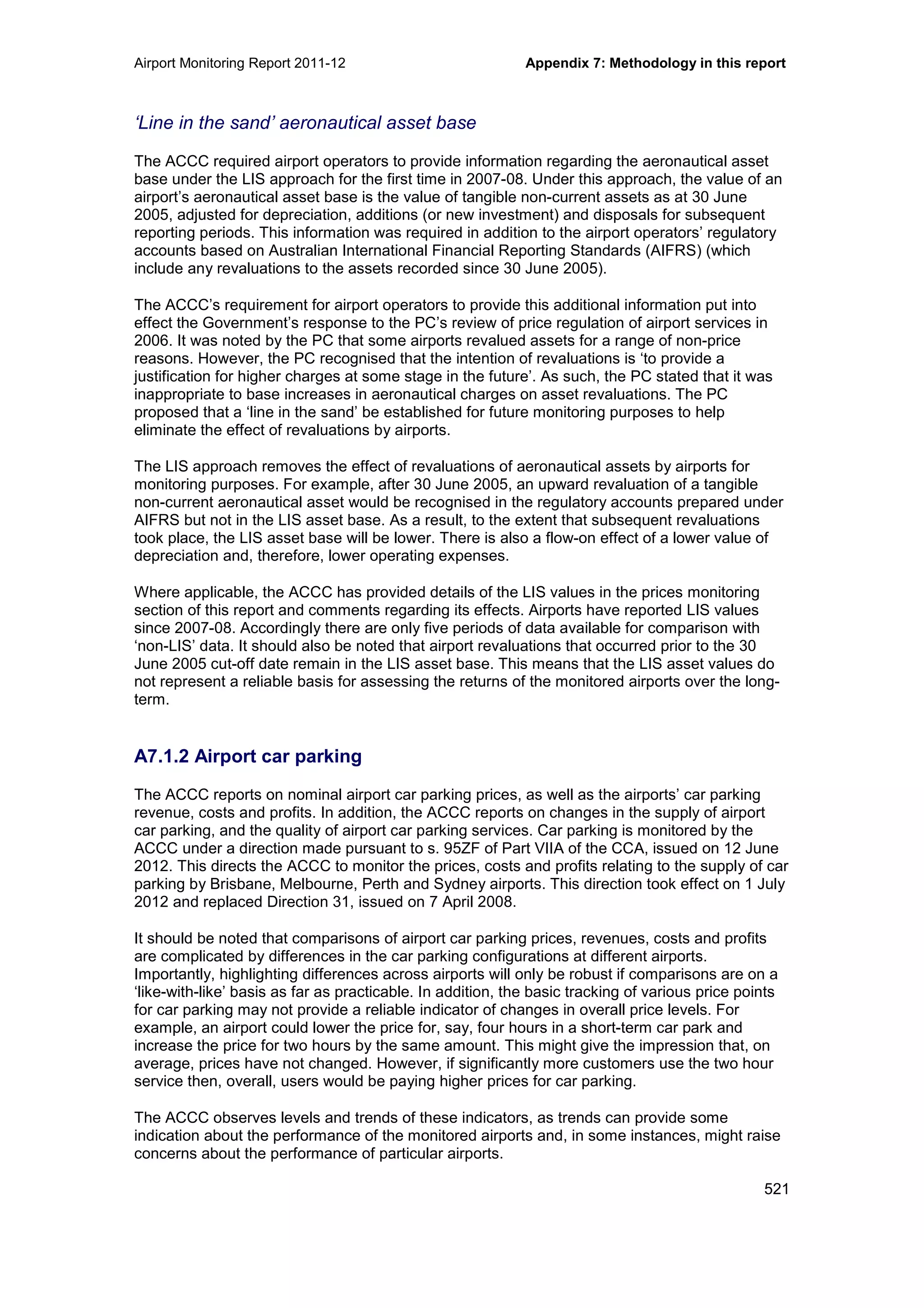 Airport Monitoring Report 2011-12