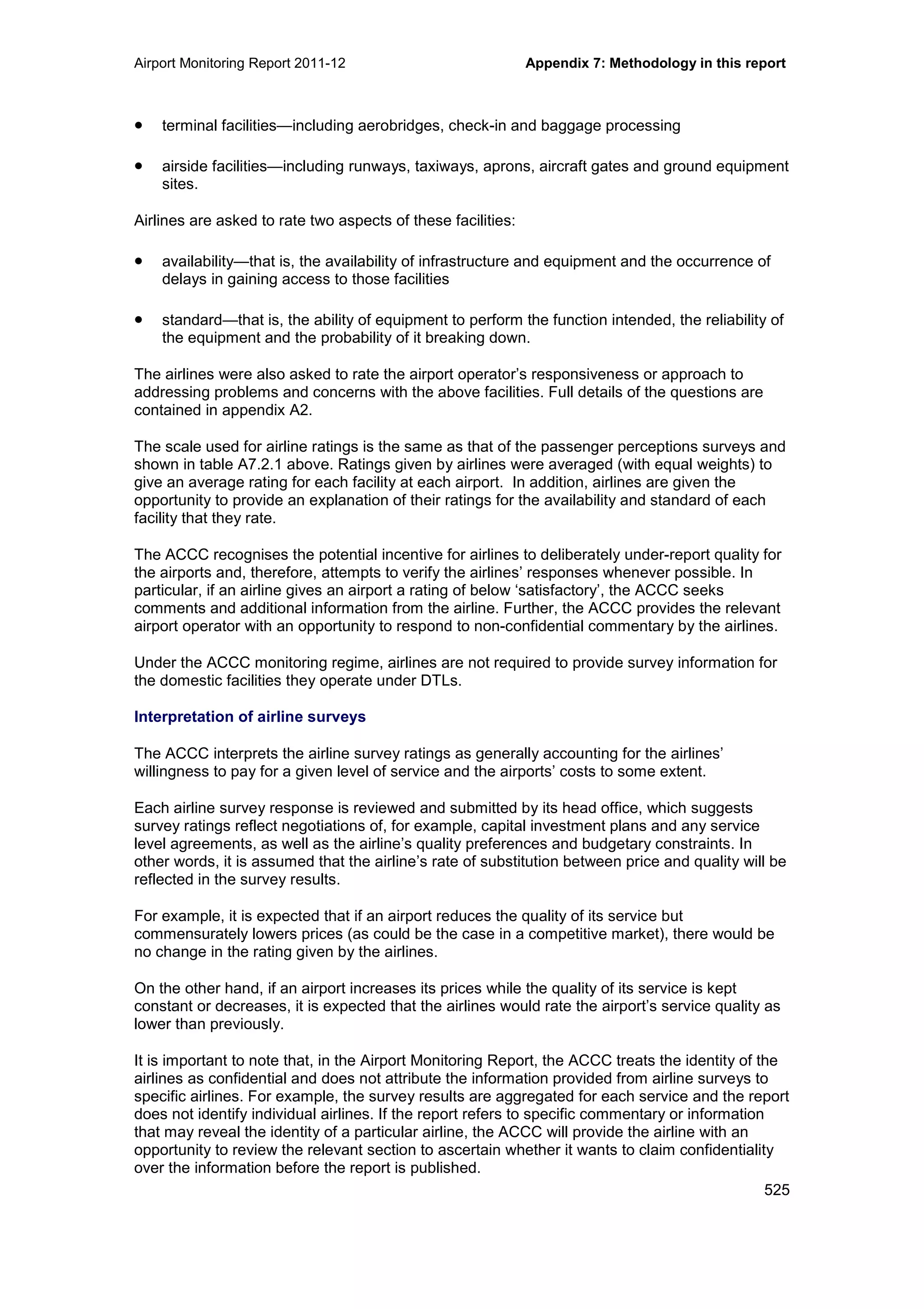 Airport Monitoring Report 2011-12