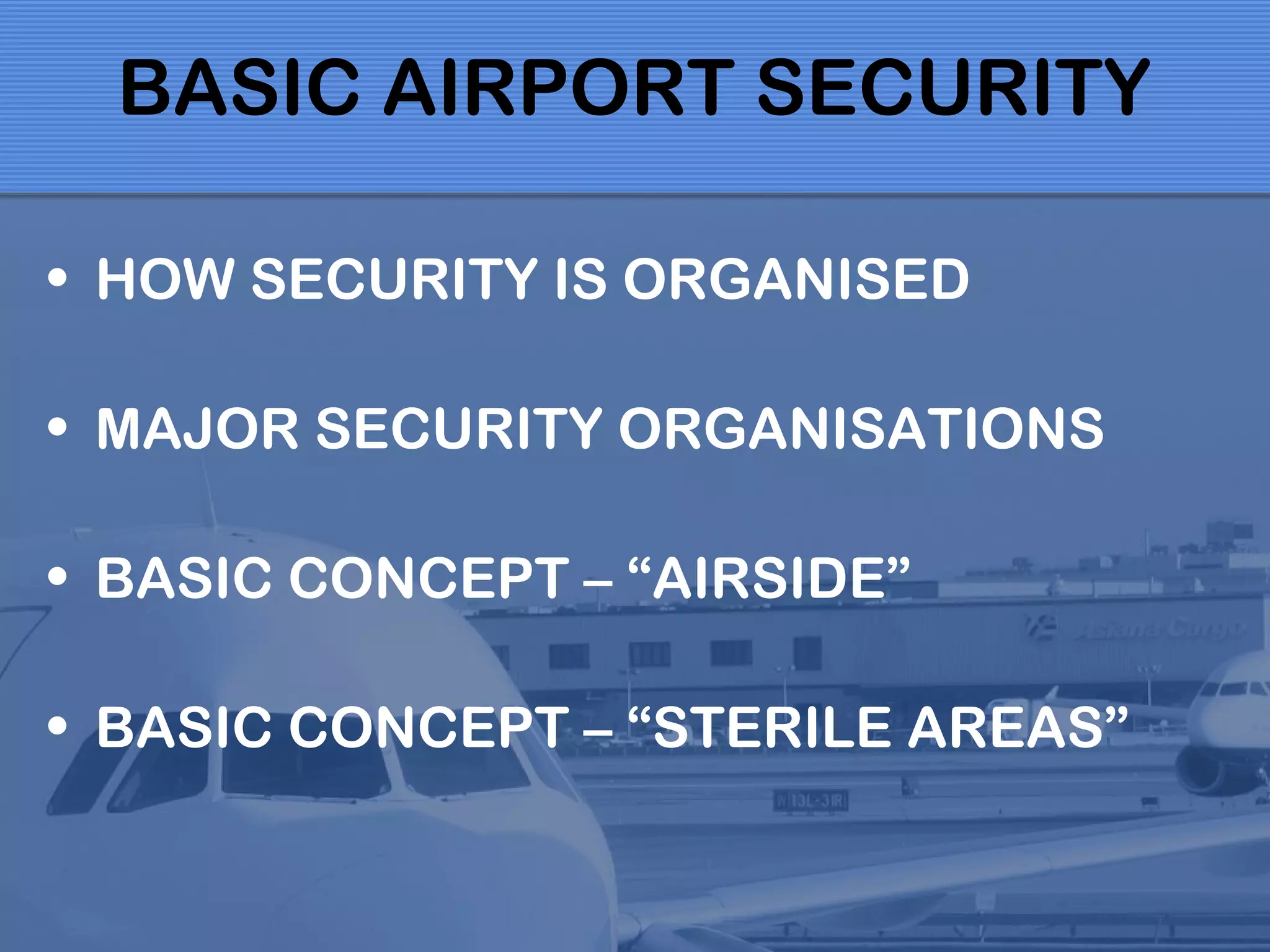 Airport security awareness program | PPT