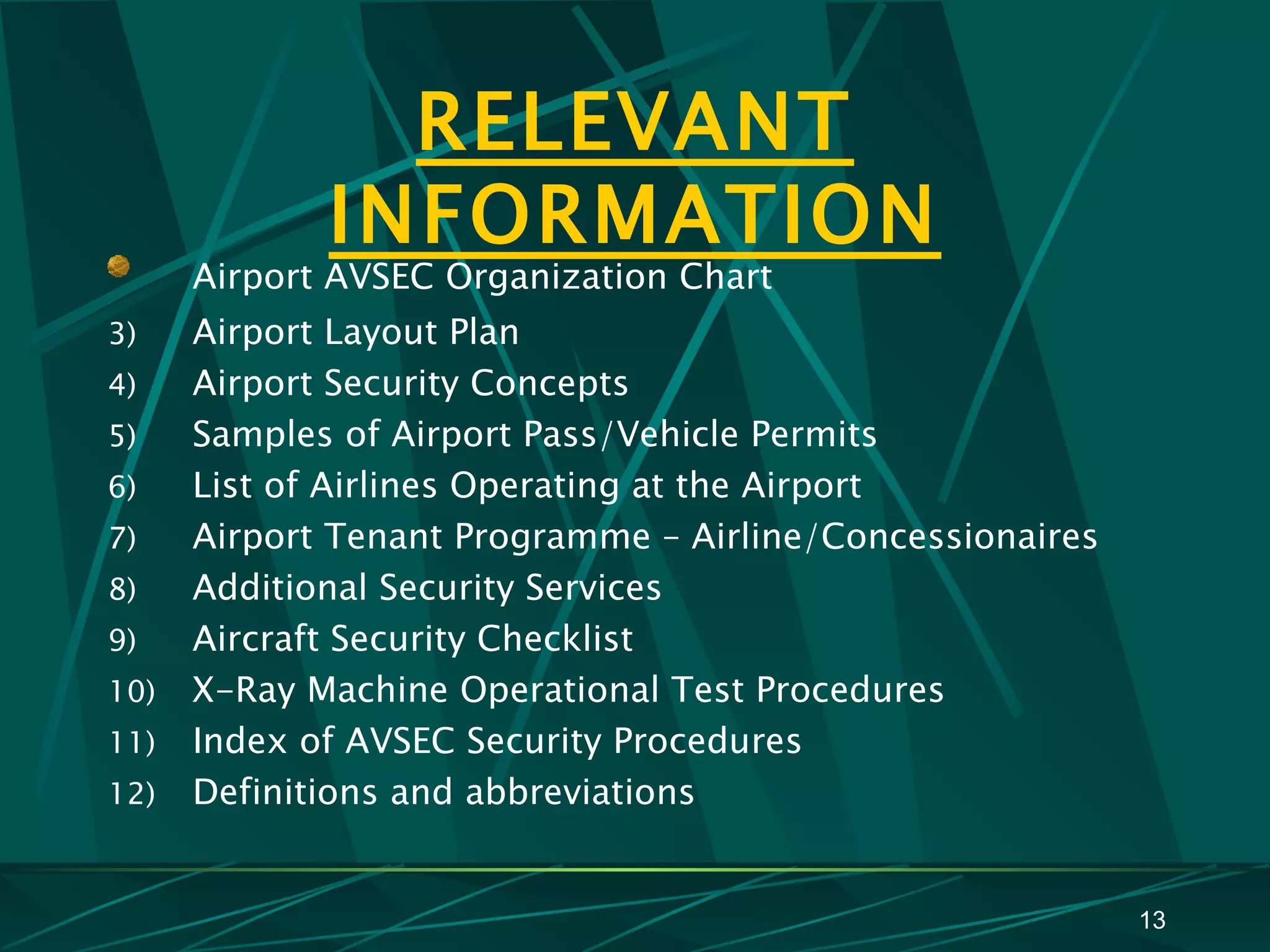 AirportSecurityPlan PPT