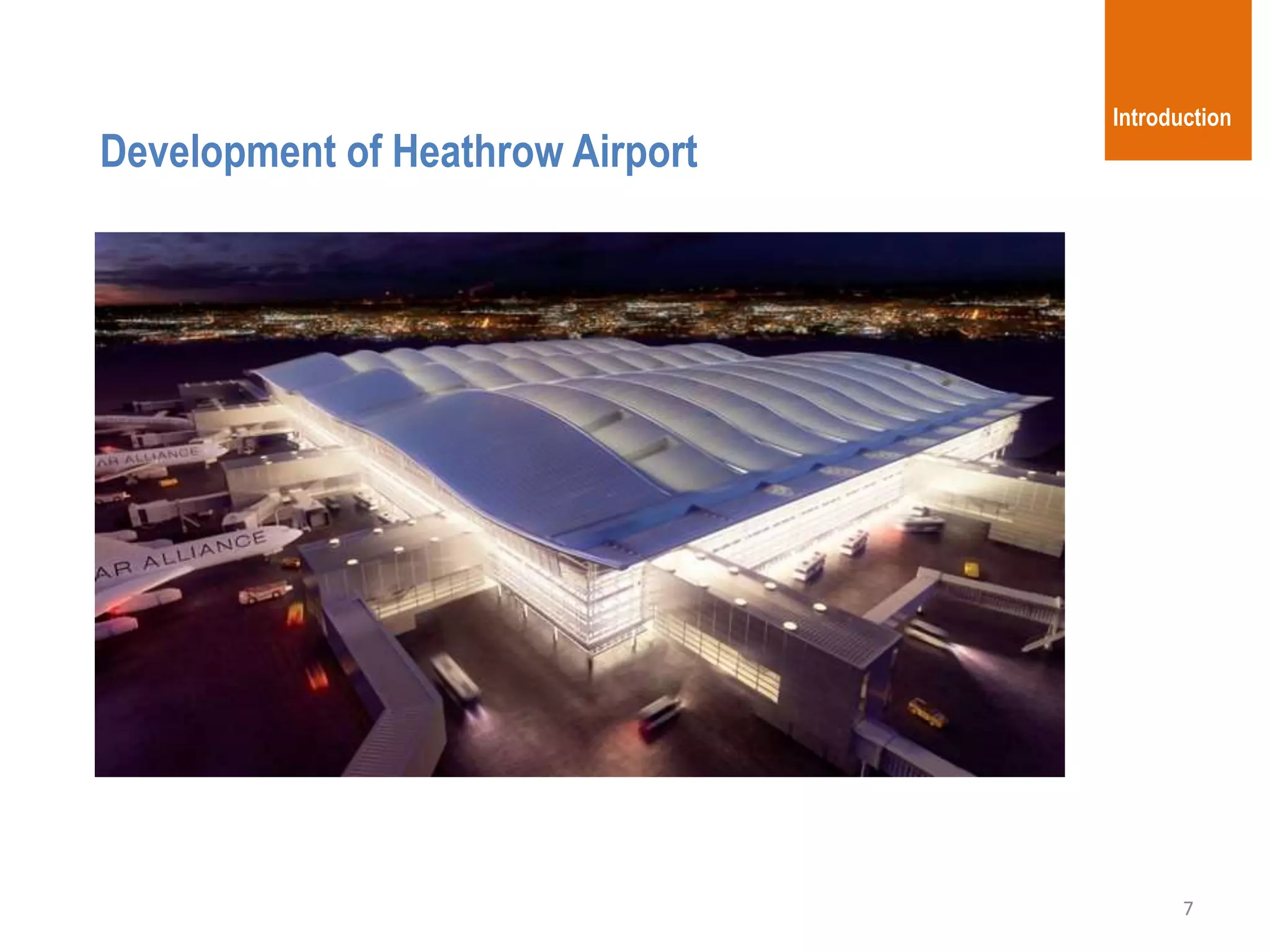 7
Introduction
Development of Heathrow Airport
Heathrow (now)
 