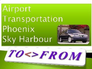 Airport transportation phoenix sky harbour