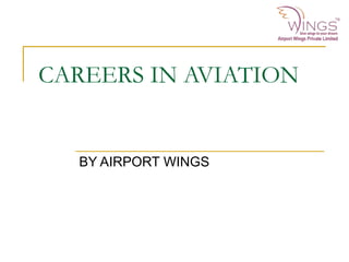 CAREERS IN AVIATION
BY AIRPORT WINGS
 