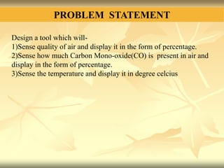 Air quality monitoring system | PPTX