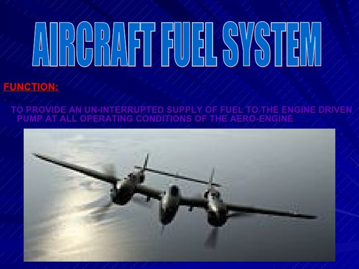 Aircraft fuel system