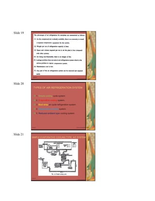 Air refrigeration | PDF