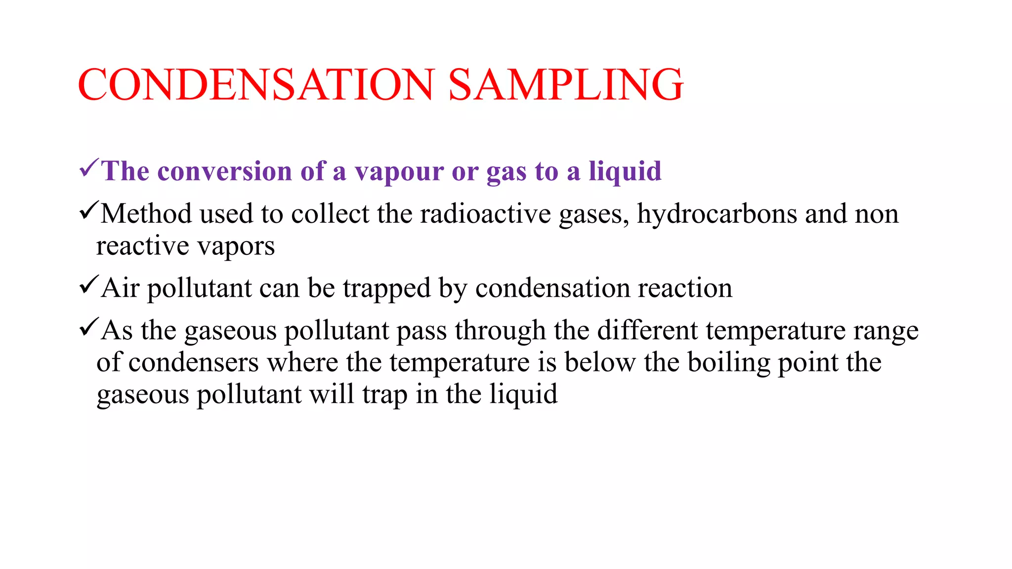 Air sampling methods PPT