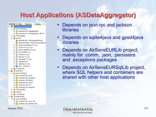 January 2016 133
Host Applications (ASDataAggregator)Host Applications (ASDataAggregator)
 Depends on json rpc and jackso...