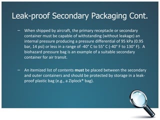 BestCare Laboratory Packing and Transporation | PPT