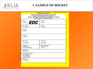 1. SAMPLE OF DOCKET  