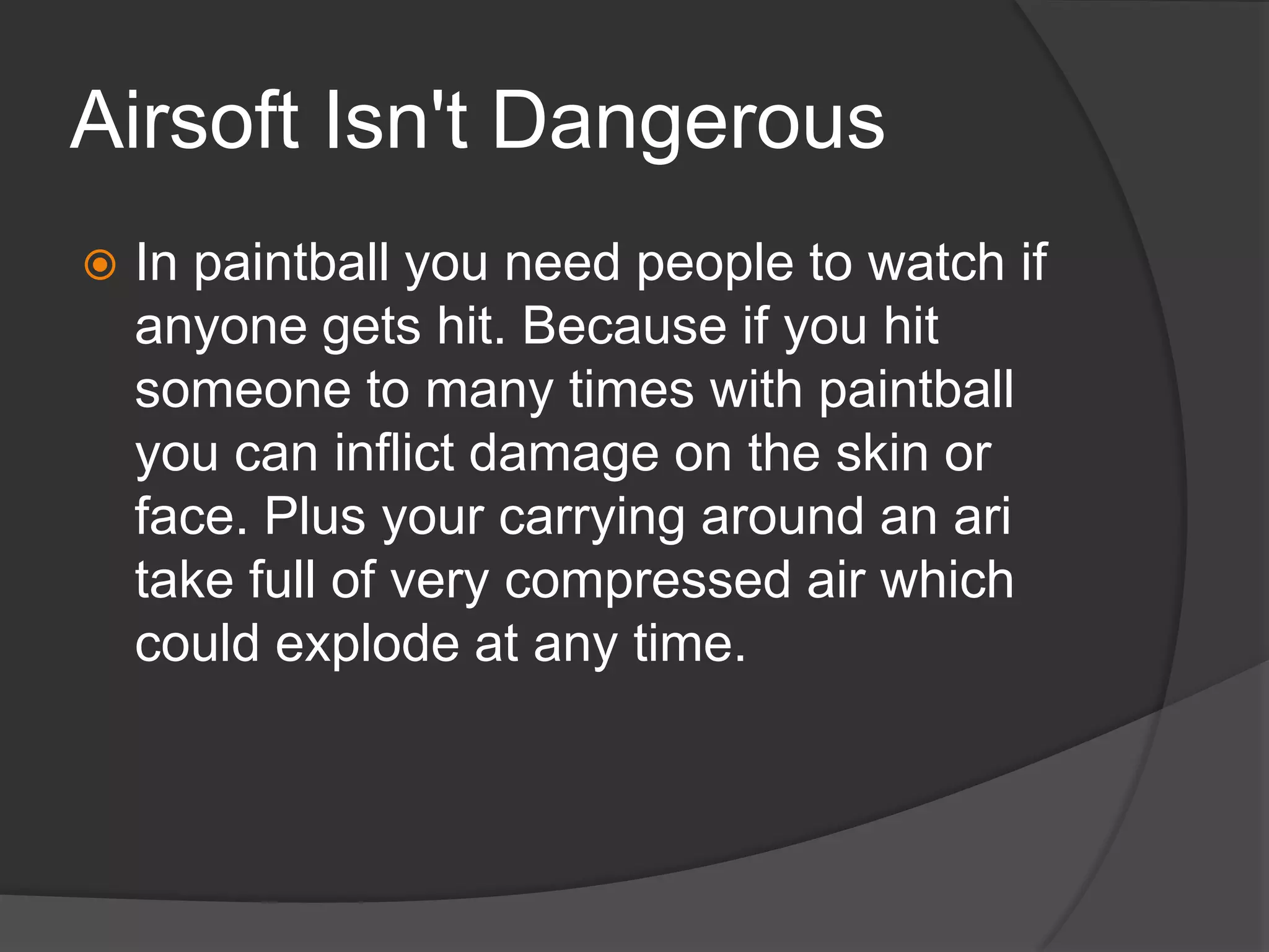 Airsoft vs paintball | PPT