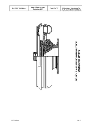 Damper Spring Rdso Maintenance instructions on Air Suspension RDSO 2009-CG-CMI-01 | PDF
