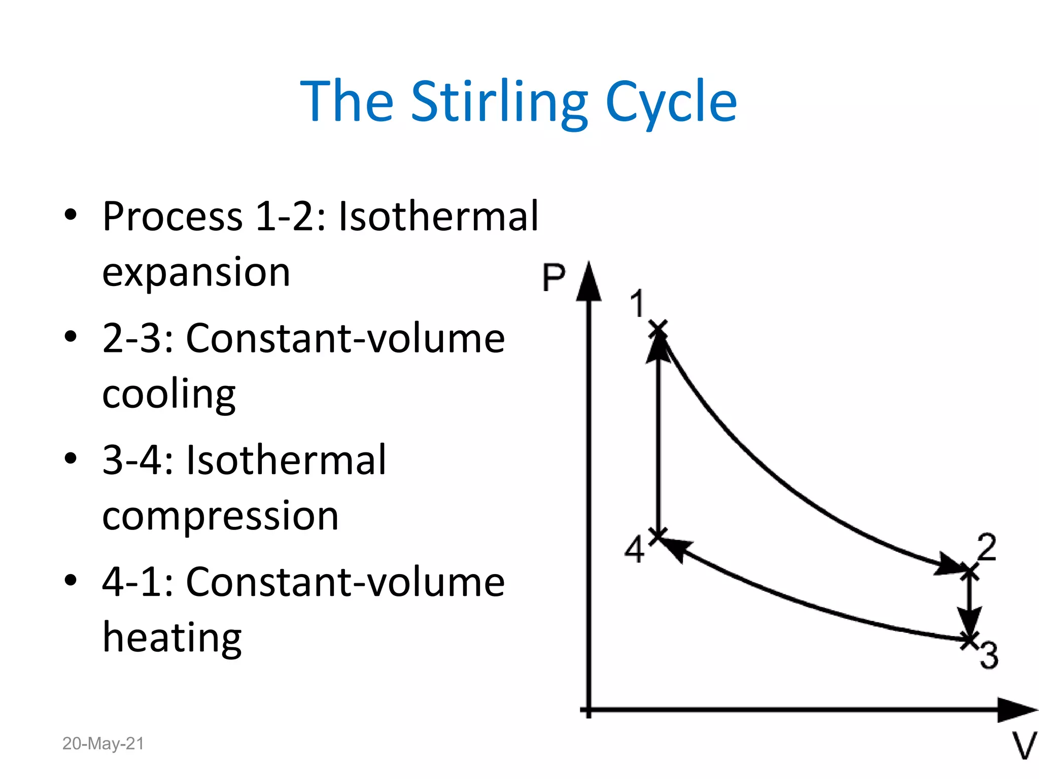 Air standard cycles carnot, stirling, ericsson | PPTX