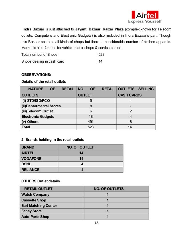 airtel report bzr route sheet holder