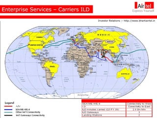 Enterprise Services – Carriers ILD  Investor Relations :- http://www.bhartiairtel.in 