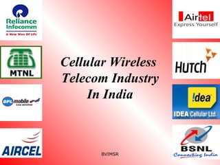 Cellular Wireless  Telecom Industry In India 