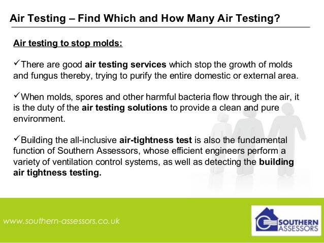 Air Testing - Find Which and How Many Air Testing?