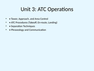 Air_Traffic_and_Management_IISAT of Aviation Management Student’s | PPTX