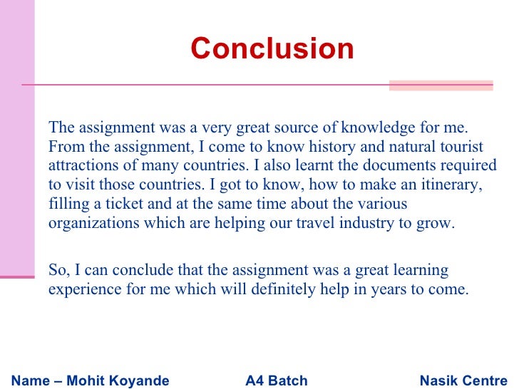 How to write a conclusion for a financial report image