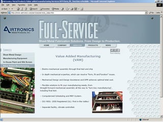 Airtronics Metal Products Overview - Precision Sheet Metal Manufacturer ...