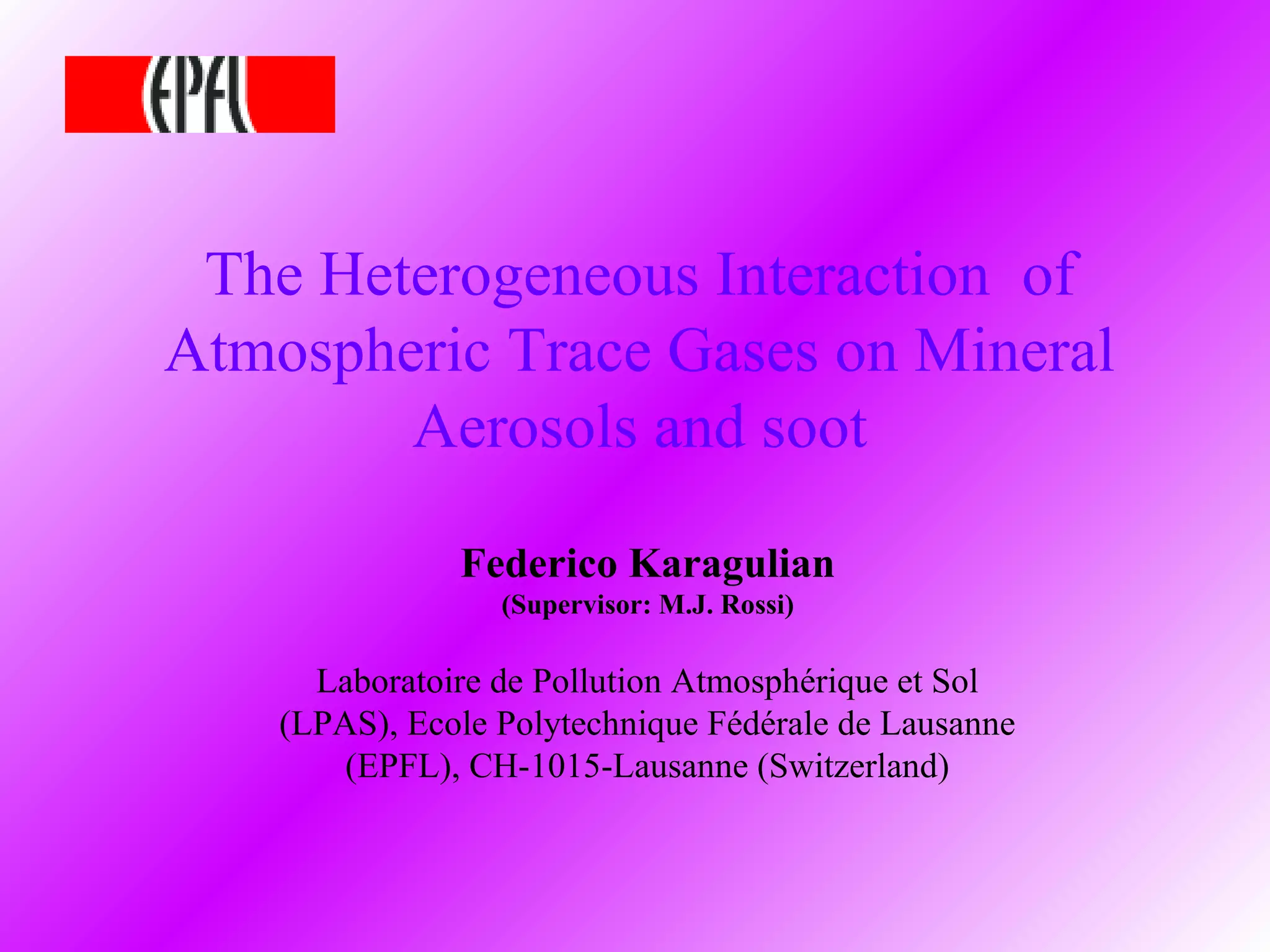 Mineral Dust and Soot: Atmospheric Chemistry | PPT