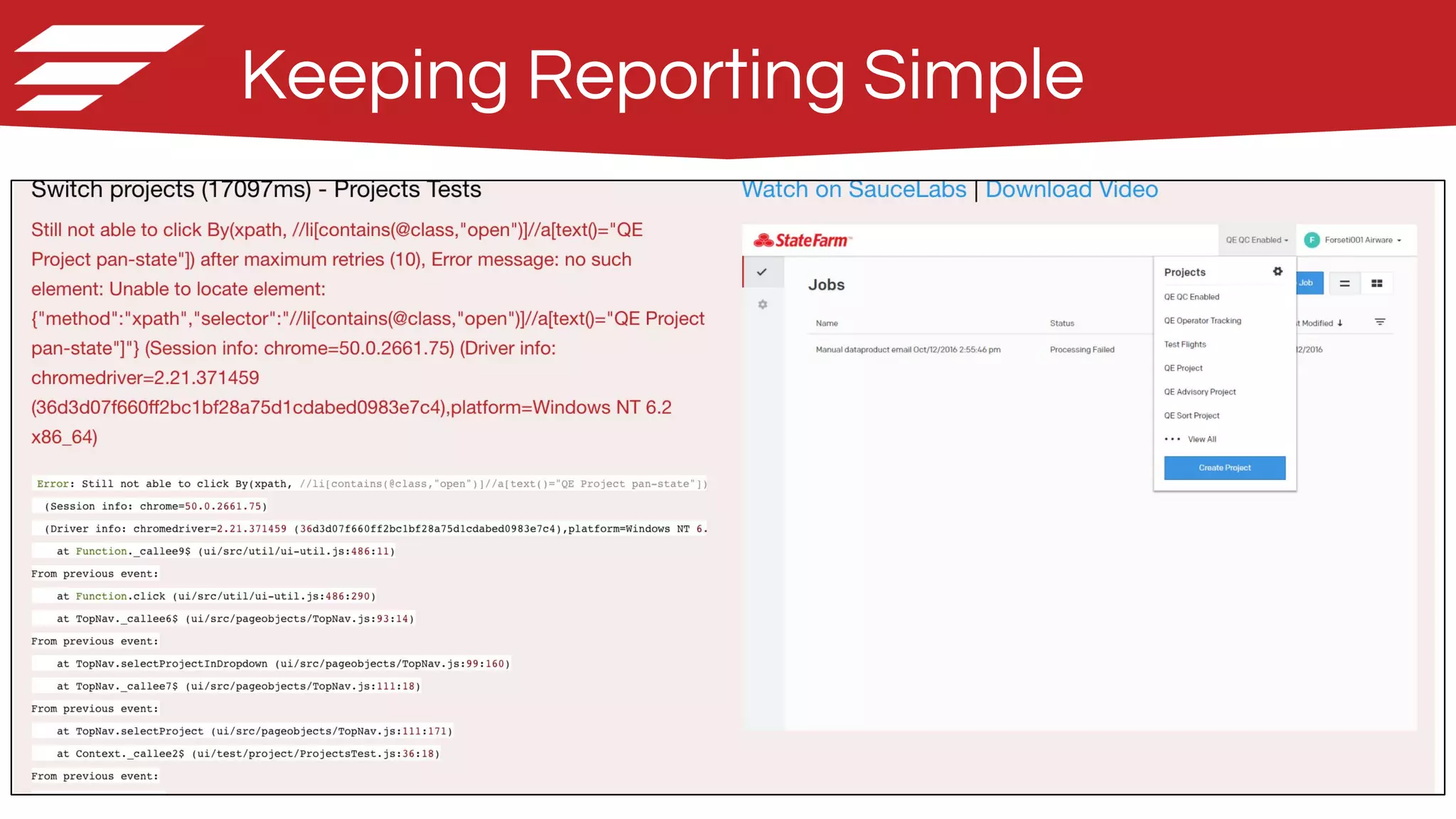 31
Keeping Reporting Simple
 