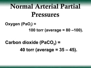 Pao2 Normal Values Airway | PPT