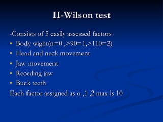 Wilson Program Testing Airway Evaluation and Management | PPT