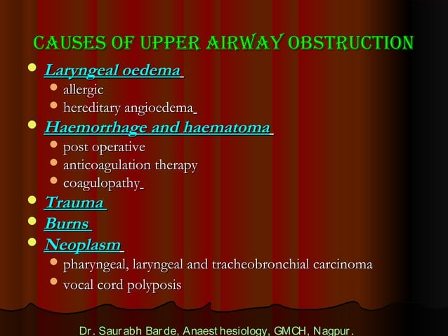 Airway anatomy