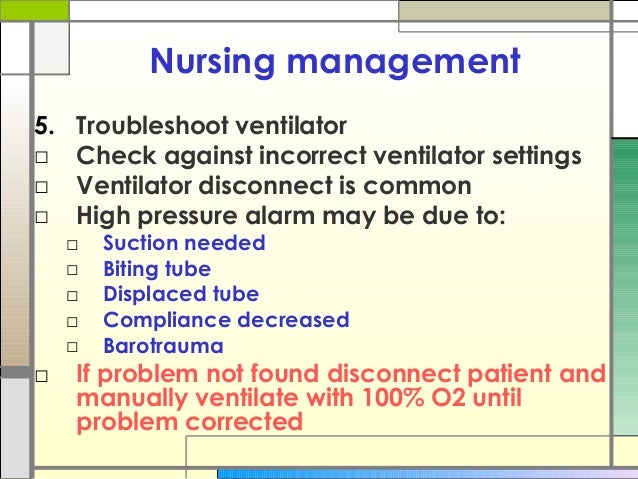 Airway and ventilation management