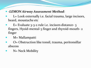 Airway assessment | PPTX