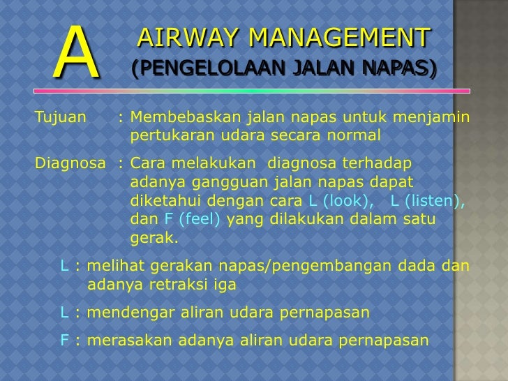 Airway, Breathing dan Circulation (ABC)