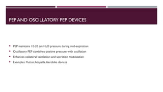 AIRWAY CLEARANCE THERAPY (ACT IN a patient of CF) | PPTX