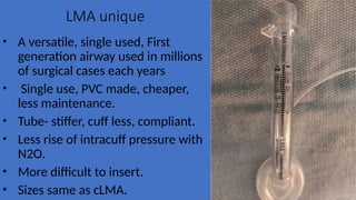 First Clma Airway devices MOUTH AND VENTILATOR PPT | PPTX